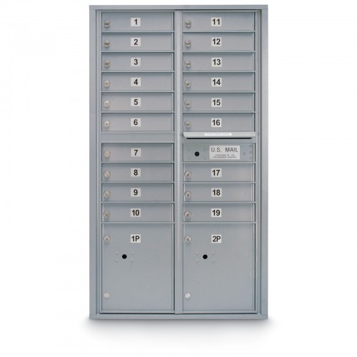 19 Door 4C Horizontal Mailbox - 2 Parcel Lockers