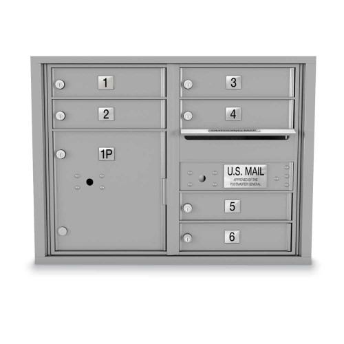 6 Door 4C Horizontal Mailbox
