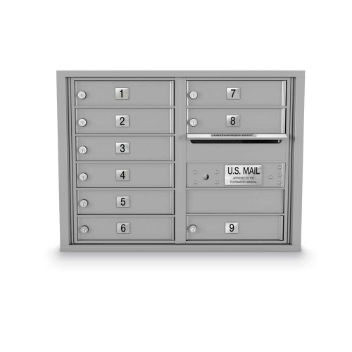 9 Door 4C Horizontal Mailbox