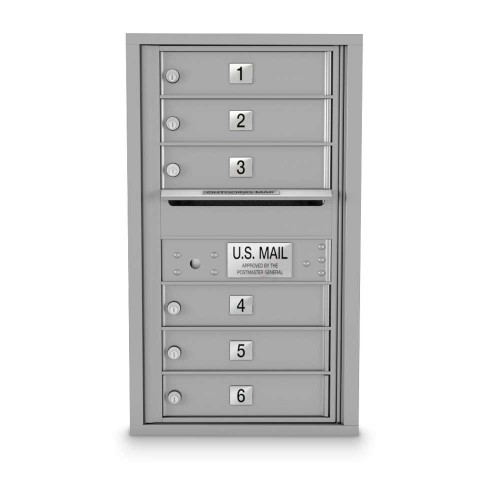 6 Door 4C Horizontal Mailbox