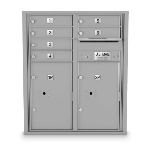 6 Door 4C Horizontal Mailbox