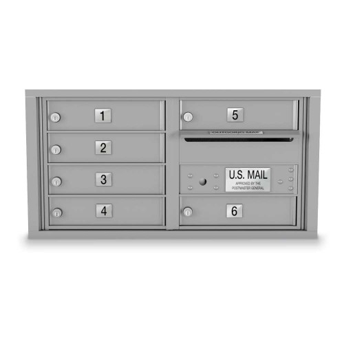 6 Door 4C Horizontal Mailbox