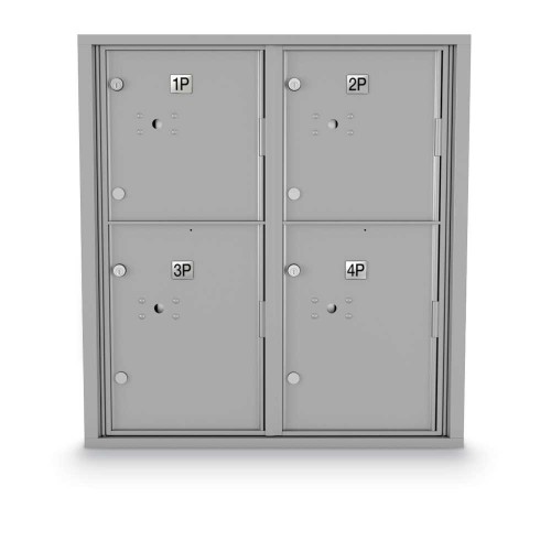 4 Parcel Locker 4C Horizontal Mailbox