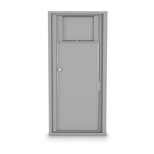 1 Waste Receptacle 4C Horizontal Mailbox