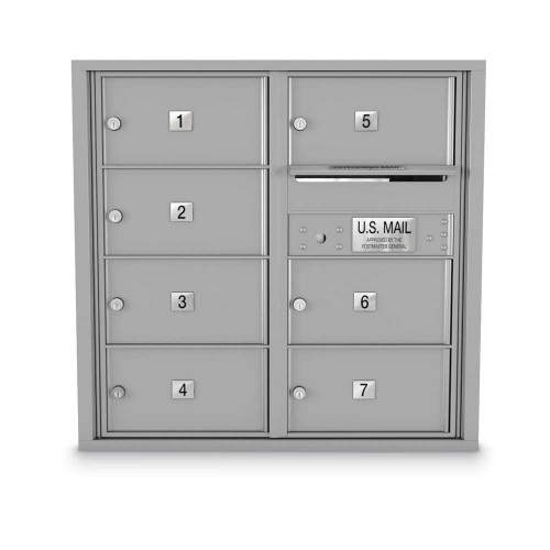7 Door Over-sized 4C Horizontal Mailbox