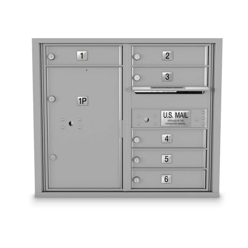 6 Door 4C Horizontal Mailbox