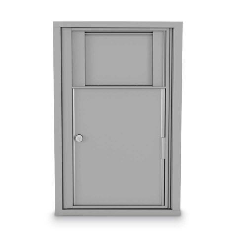 1 Waste Receptacle 4C Horizontal Mailbox
