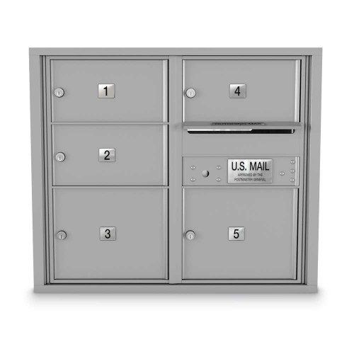 5 Door Over-sized 4C Horizontal Mailbox