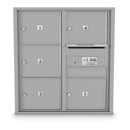 5 Door Over-sized 4C Horizontal Mailbox