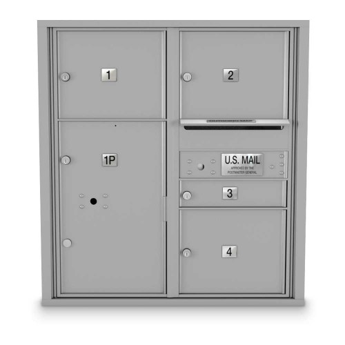 4 Door Over-sized 4C Horizontal Mailbox