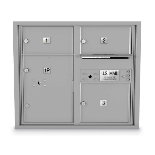 3 Door Over-sized 4C Horizontal Mailbox