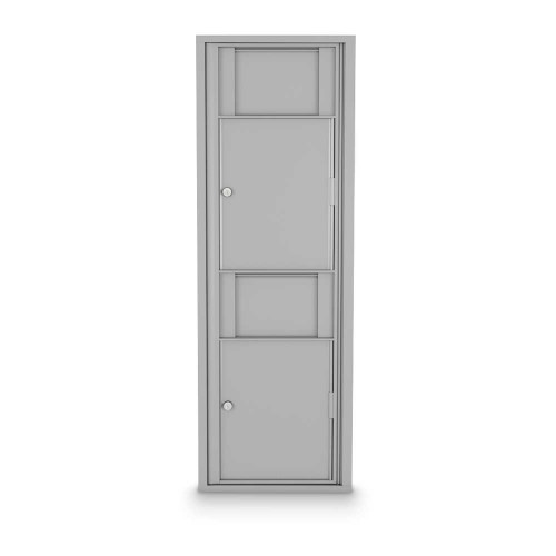2 Waste Receptacle 4C Horizontal Mailbox