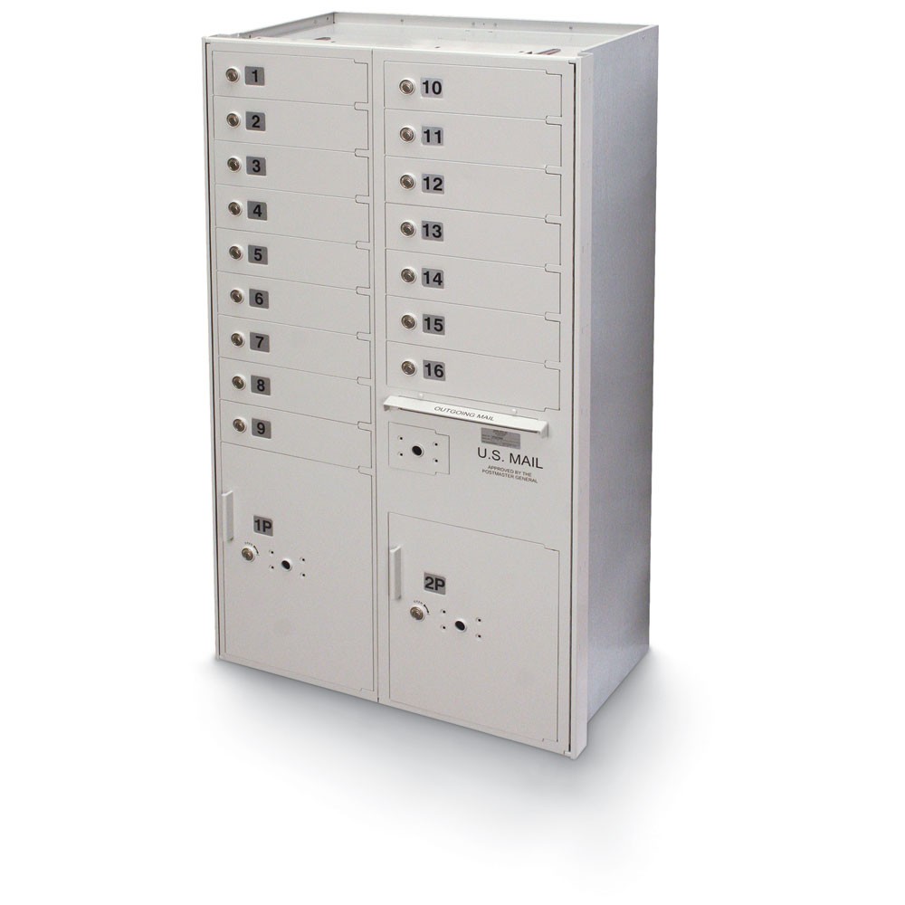 16 Door High Security 4C Horizontal Mailbox