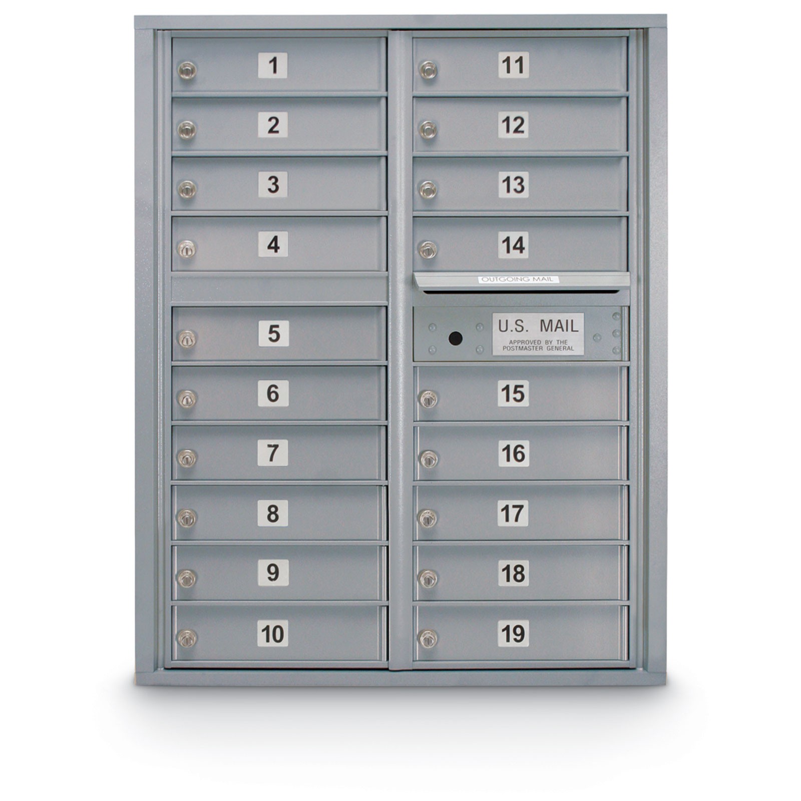 19 Door 4C Horizontal Mailbox