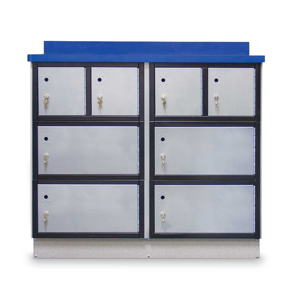 Secure Storage Locker with Writing Surface, 48"W