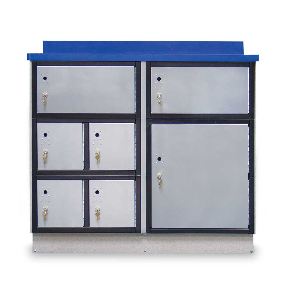 Secure Storage Locker with Writing Surface, 48"W