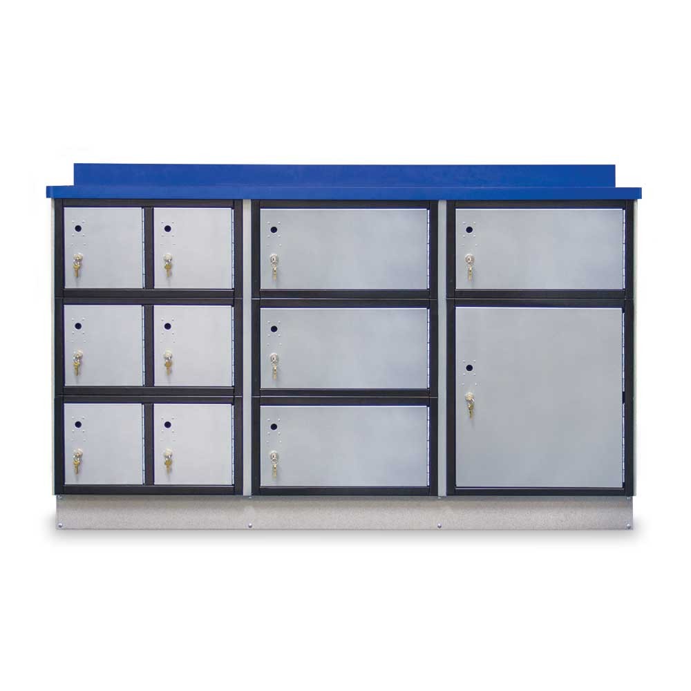 Secure Storage Locker with Writing Surface, 72"W