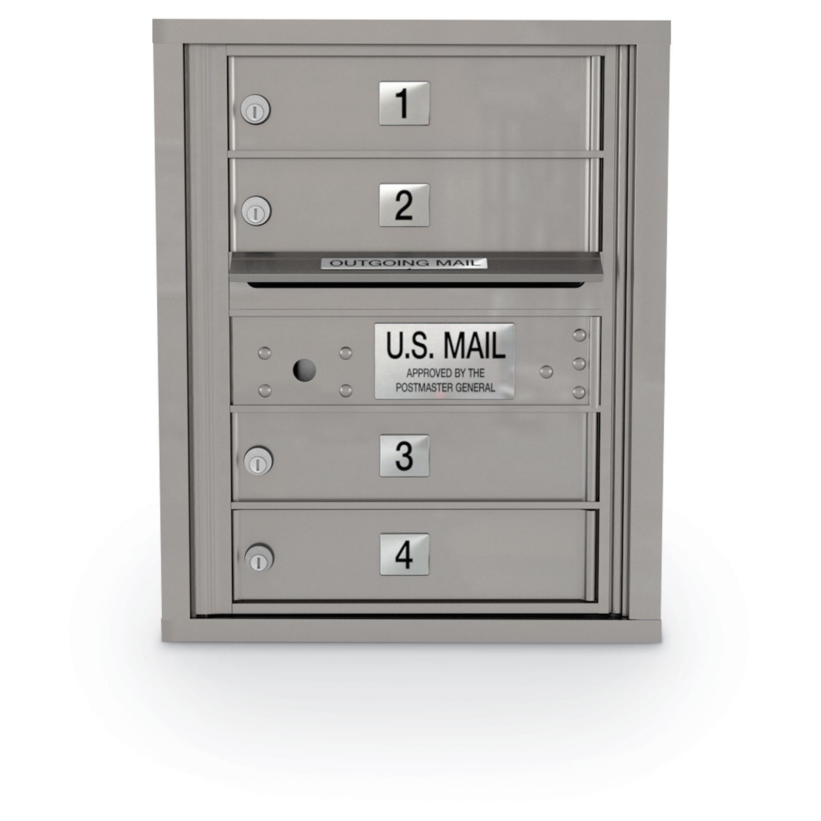 4 Door 4C Horizontal Mailbox