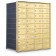 36 Door Private Use Rear Loading Horizontal Mailbox - Gold