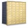 45 Door Private Use Rear Loading Horizontal Mailbox - Gold