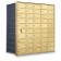 49 Door Private Use Front Loading Horizontal Mailbox - Gold