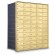 55 Door Private Use Rear Loading Horizontal Mailbox - Gold