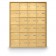 24 Door Rear Loading 4B+ Horizontal Mailbox - Gold