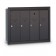 4 Door Recessed Vertical Mailbox - Bronze