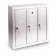 3 Door Surface Mount Vertical Mailbox - Silver