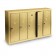 5 Door Surface Mount Vertical Mailbox - Gold