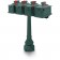 Sutherland 1812 Quadruple Residential Mailboxes & Post - Green