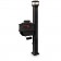 Illuminated Wilkes Estate Series Residential Mailbox & Post - Black