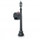 Illuminated Nevern 1092 Residential Mailbox & Post - Black