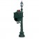 Illuminated Beaumont 1812 Residential Mailbox & Post - Green