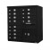 12 Door F-Spec Cluster Box Unit, Black - NO PEDESTAL