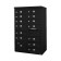 13 Door F-Spec Cluster Box Unit, Black - NO PEDESTAL