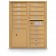 15 Door 4C Horizontal Mailbox - 1 Parcel Locker