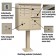 8 Door F-Spec Cluster Box Unit with Pedestal, Sandstone