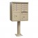 8 Door F-Spec Cluster Box Unit with Pedestal, Sandstone