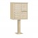 12 Door F-Spec Cluster Box Unit with Pedestal, Sandstone