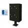 4 Parcel Locker F-spec Cluster Box Unit with Pedestal, Black