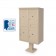 4 Parcel Locker F-spec Cluster Box Unit with Pedestal, Sandstone