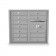 12 Door 4C Horizontal Mailbox