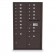 15 Door, 2 Parcel Locker 4C Horizontal Mailbox
