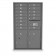 14 Door, 2 Parcel Locker 4C Horizontal Mailbox