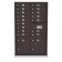 16 Door, 2 Parcel Locker 4C Horizontal Mailbox