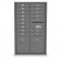 16 Door, 2 Parcel Locker 4C Horizontal Mailbox