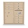 10 Door, 1 Parcel Locker 4C Horizontal Mailbox