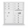 10 Door, 1 Parcel Locker 4C Horizontal Mailbox