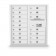 16 Door 4C Horizontal Mailbox